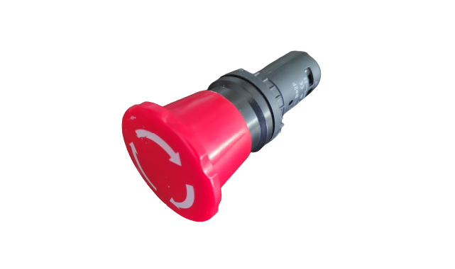 emergency pushbutton for panel- red, 1no and 1nc contact