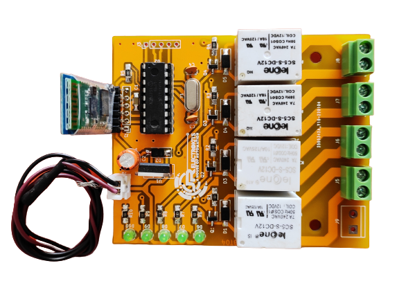 bluetooth 4 channel relay control board with android app for home automation, bt04